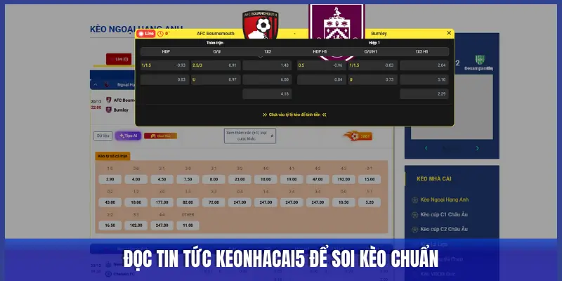 ĐỌC TIN TỨC KEONHACAI5 ĐỂ SOI KÈO CHUẨN