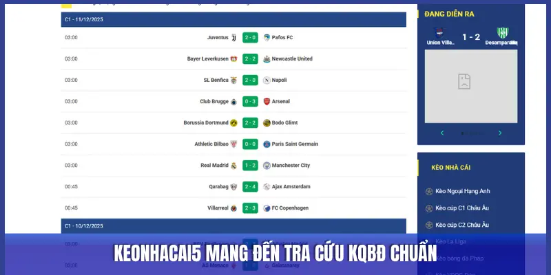 KQBĐ tại KEONHACAI5 